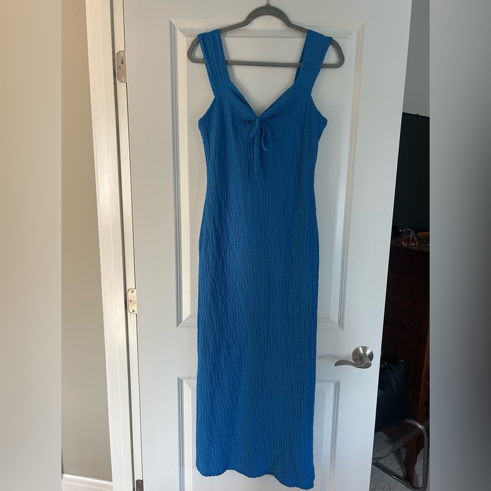 See You Monday Vibrant Blue Maxi Dress